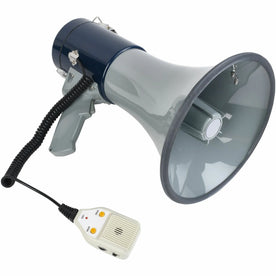 Tatco Lightweight Hand Megaphone - 25W Amplifier - Gray & Blue - Electronic Accessories