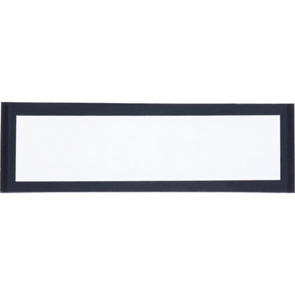 Tatco Magnetic Label Holders: 1’’ x 4’’ Vinyl Inserts Black - 10 Pack - Dispensers & Holders