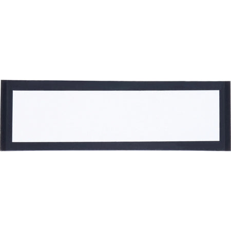 Tatco Magnetic Label Holders: 1’’ x 4’’ Vinyl Inserts Black - 10 Pack - Dispensers & Holders
