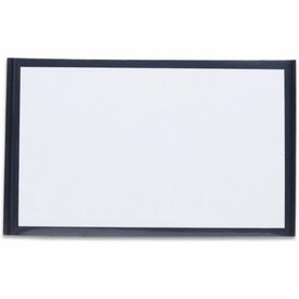 Tatco Label Inserts Magnetic Holders - Support 3’’ x 5’’ Media - 3.4’’ Height 5.4’’ Width - Vinyl - Black - 10 / Pack