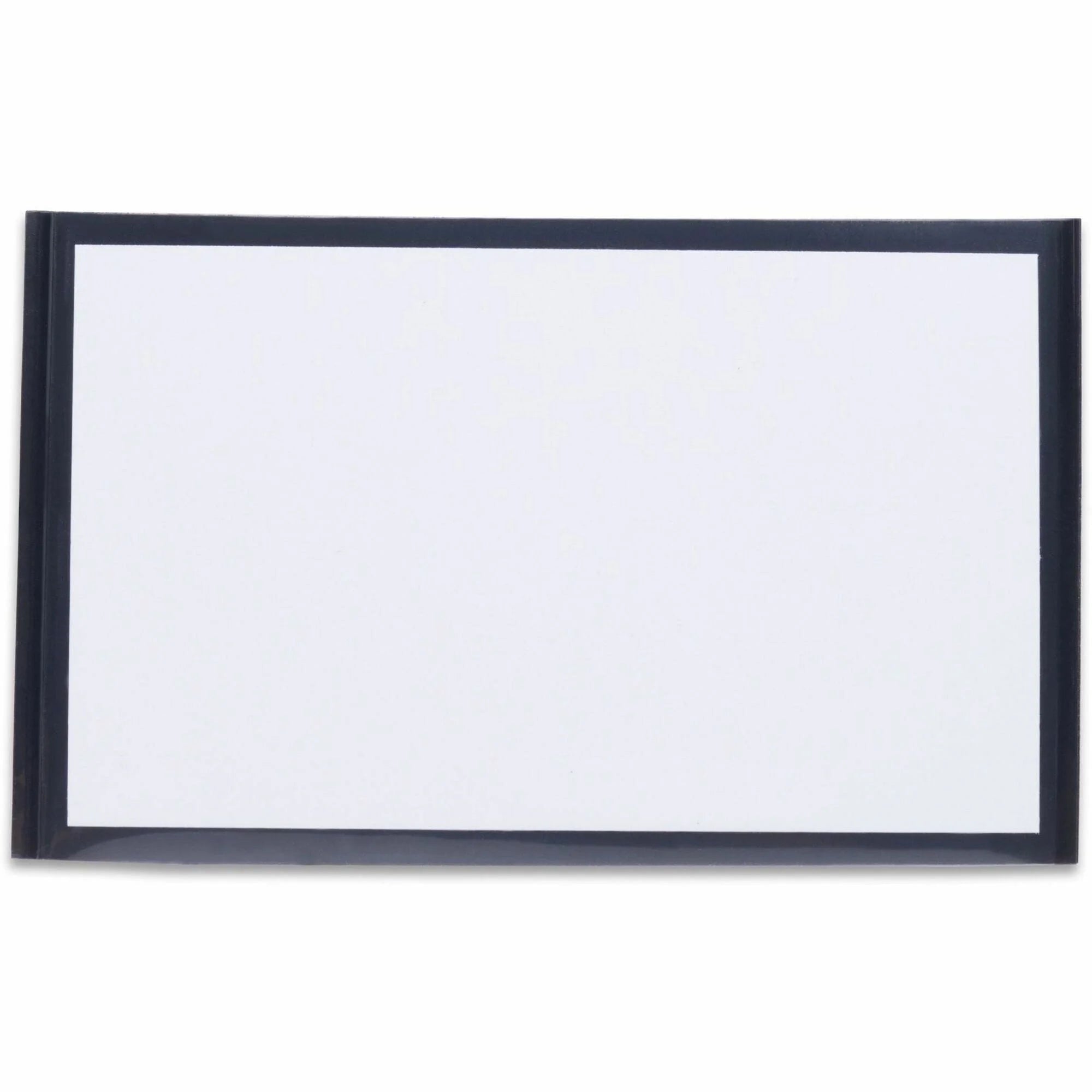 Tatco Magnetic Label Holders: 3’’ x 5’’ Vinyl Inserts Black - 10 Pack - Dispensers & Holders