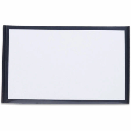 Tatco Magnetic Label Holders: 3’’ x 5’’ Vinyl Inserts Black - 10 Pack - Dispensers & Holders
