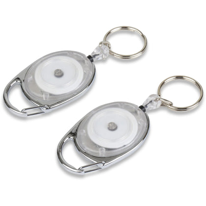 Tatco Reel Key Chain with Chrome Carabiner - Pack of 6 - Tags