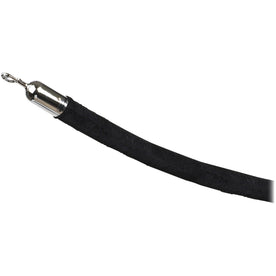 Tatco Velour Rope for Stanchion: 72’’ Black Attachment - Crowd Control