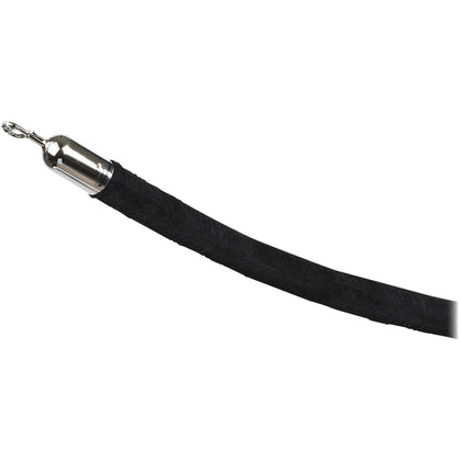 Tatco Velour Rope for Stanchion: 72’’ Black Attachment - Crowd Control