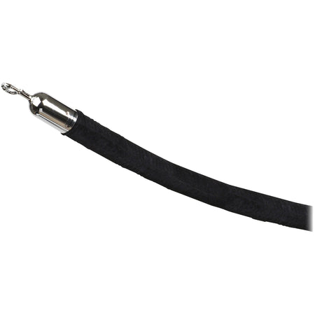 Tatco Velour Rope for Stanchion: 72’’ Black Attachment - Crowd Control