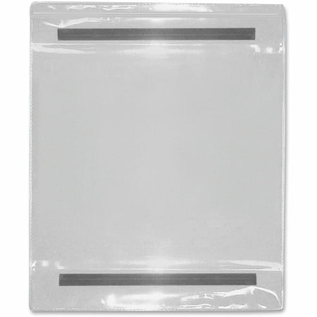Tatco Vinyl File Pocket - 9’’ x 12’’ - Clear - Magnetic Backing - 25 / Box - Filing Jackets & Pockets