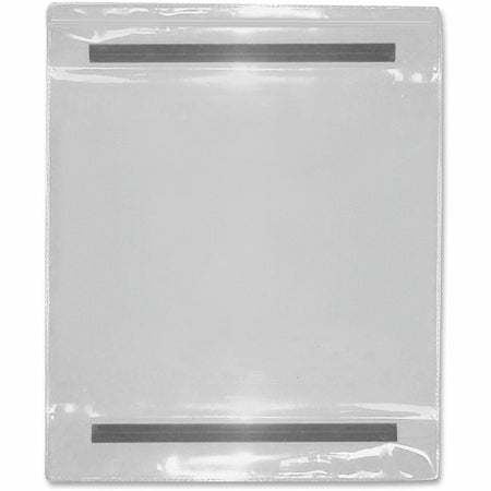 Tatco Vinyl File Pocket: Clear 9’’ x 12’’ with Magnetic Backing - Filing Jackets & Pockets