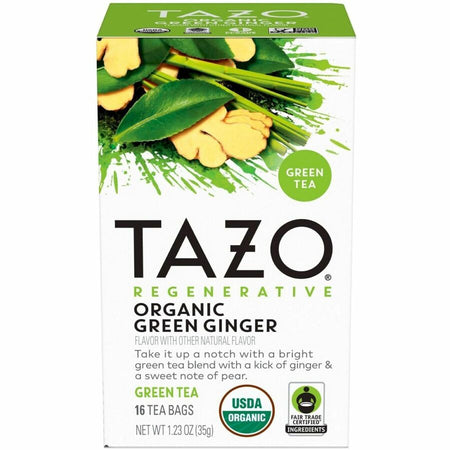 Tazo Regenerative Organic Green Ginger Tea Bag - 16 / Box