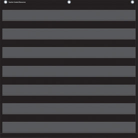 Teacher Created Resources Black 7 Pocket Chart - Learning Tool for Skill Development - Charts & Accessories