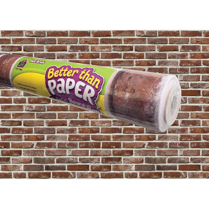 Teacher Created Resources Bulletin Board Roll - Red Brick Fabric - 12 ft x 48’’ - 1 - Sets & Trim