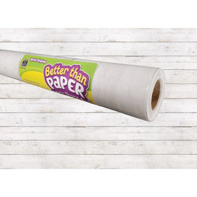 Teacher Created Resources Bulletin Board Roll - White Shiplap Fabric - 12 ft x 48’’ - 1 - Sets & Trim