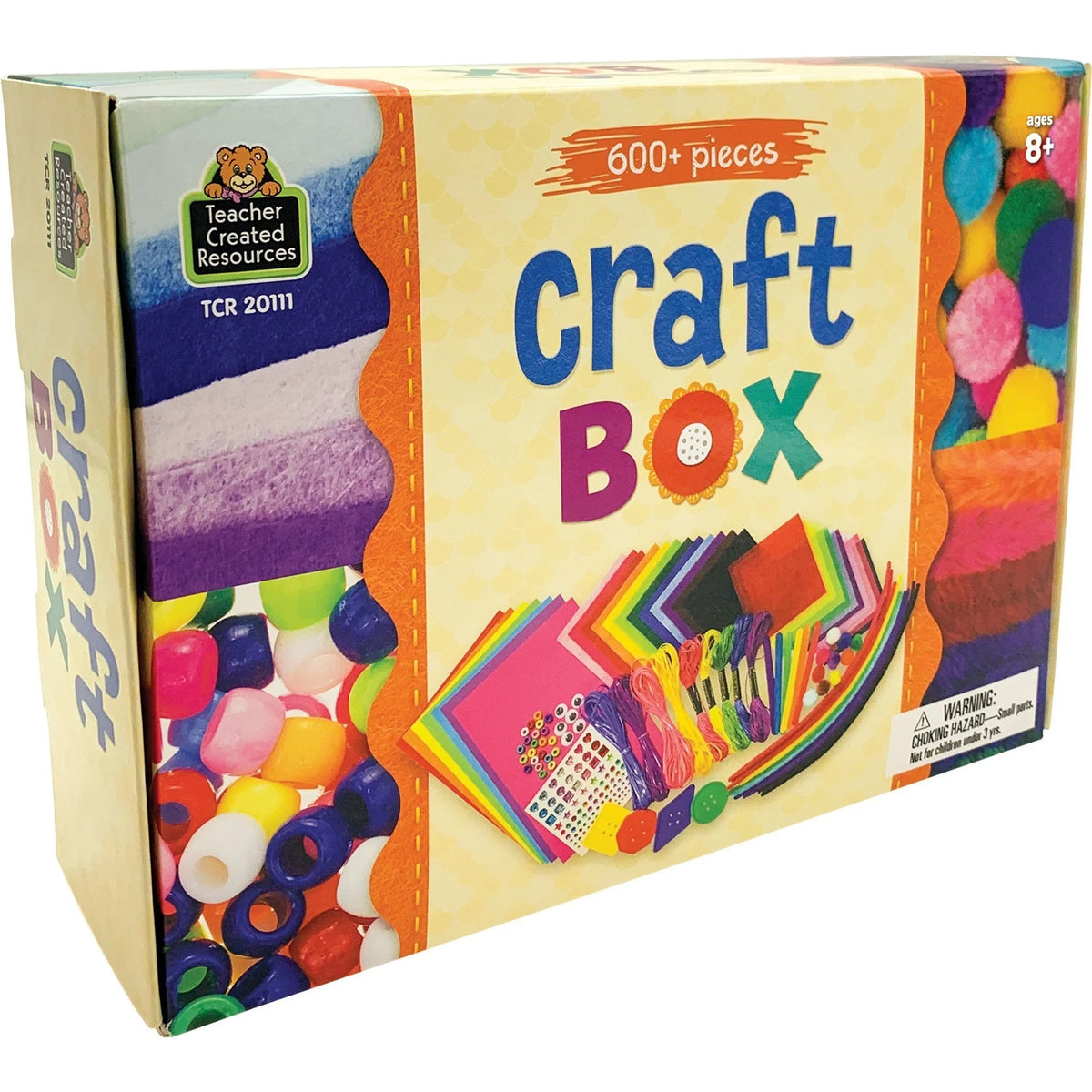 Teacher Created Resources Craft Box: Crafting & Artwork Kit - 600 Pieces - Multi Felt - Arts Crafts Kits/Accessories