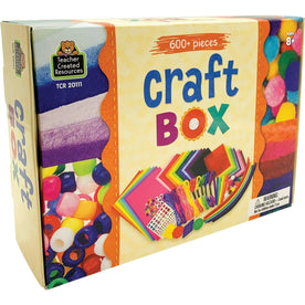 Teacher Created Resources Craft Box: Crafting & Artwork Kit - 600 Pieces - Multi Felt - Arts Crafts Kits/Accessories