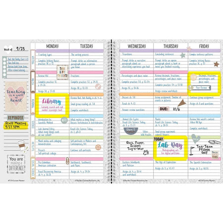 Teacher Created Resources Everyone Is Welcome Planner - 40-Week Weekly & Monthly - Teaching Calendars Planners