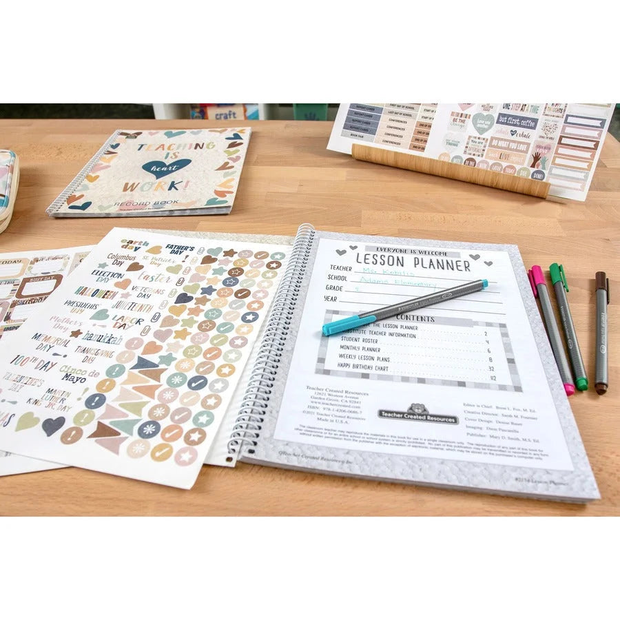 Teacher Created Resources Everyone Is Welcome Planner - 40-Week Weekly & Monthly - Teaching Calendars Planners