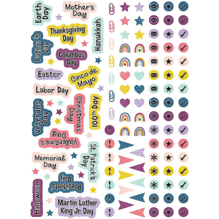 Teacher Created Resources Lesson Planner: Oh Happy Day - Monthly 40-Week Double Page Layout - Multi Substitute &