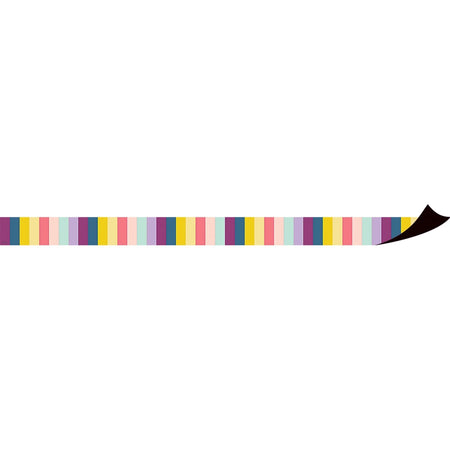 Teacher Created Resources Magnetic Board Border - Stripes - Durable & Reusable - Shapes Strips