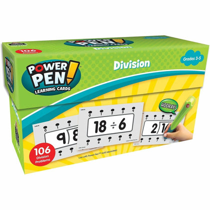 Teacher Created Resources Power Pen Division Cards - Fun Learning Kit - Flash