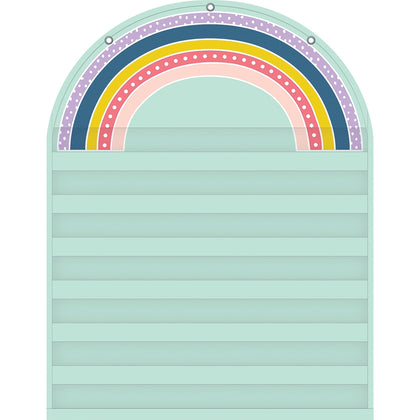 Teacher Created Resources Rainbow 7 Pocket Chart - Skill Learning: - Charts & Accessories