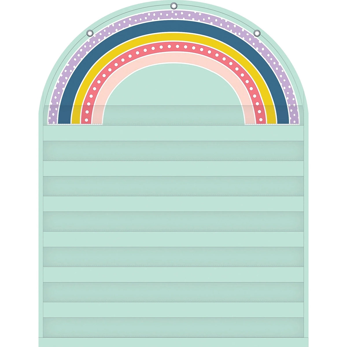 Teacher Created Resources Rainbow 7 Pocket Chart - Skill Learning: - Charts & Accessories