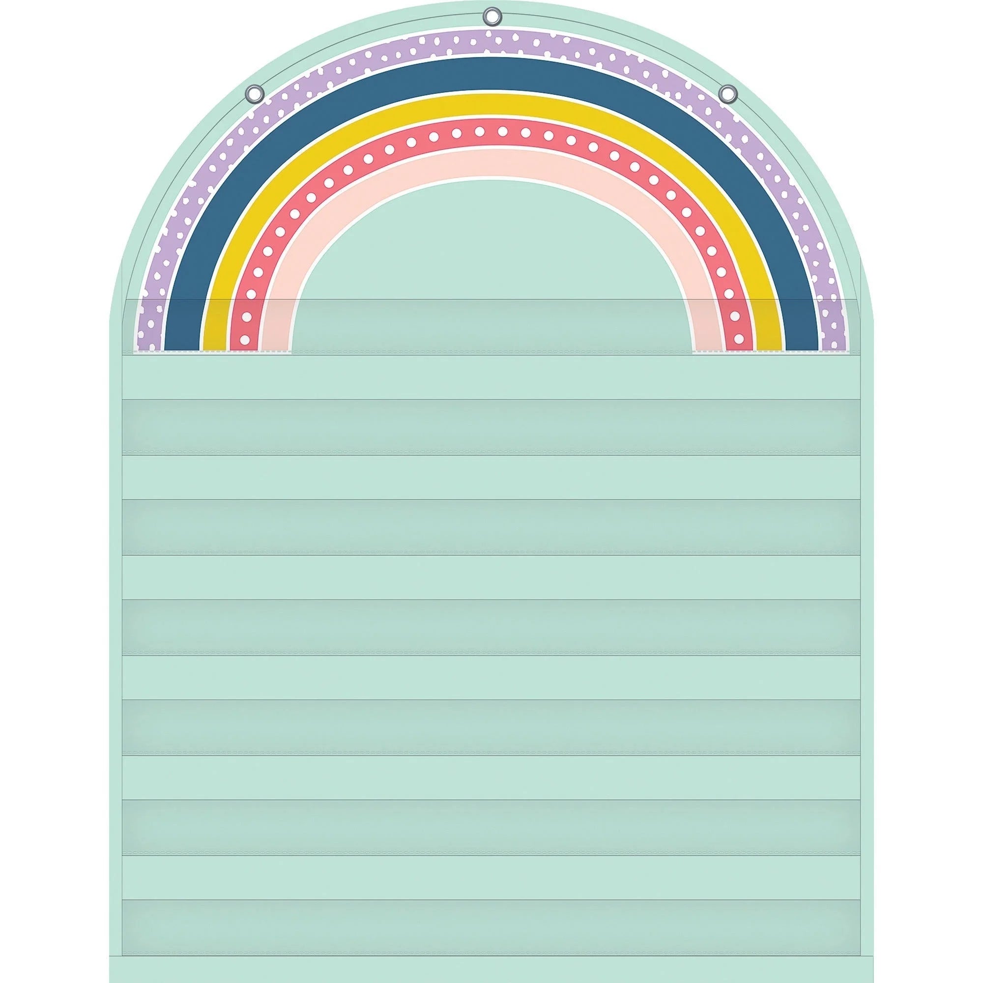 Teacher Created Resources Rainbow 7 Pocket Chart - Skill Learning: - Charts & Accessories
