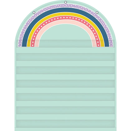 Teacher Created Resources Rainbow 7 Pocket Chart - Skill Learning: - Charts & Accessories