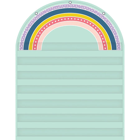 Teacher Created Resources Rainbow 7 Pocket Chart - Skill Learning: - Charts & Accessories