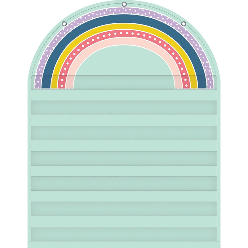 Teacher Created Resources Rainbow 7 Pocket Chart - Skill Learning: - Charts & Accessories