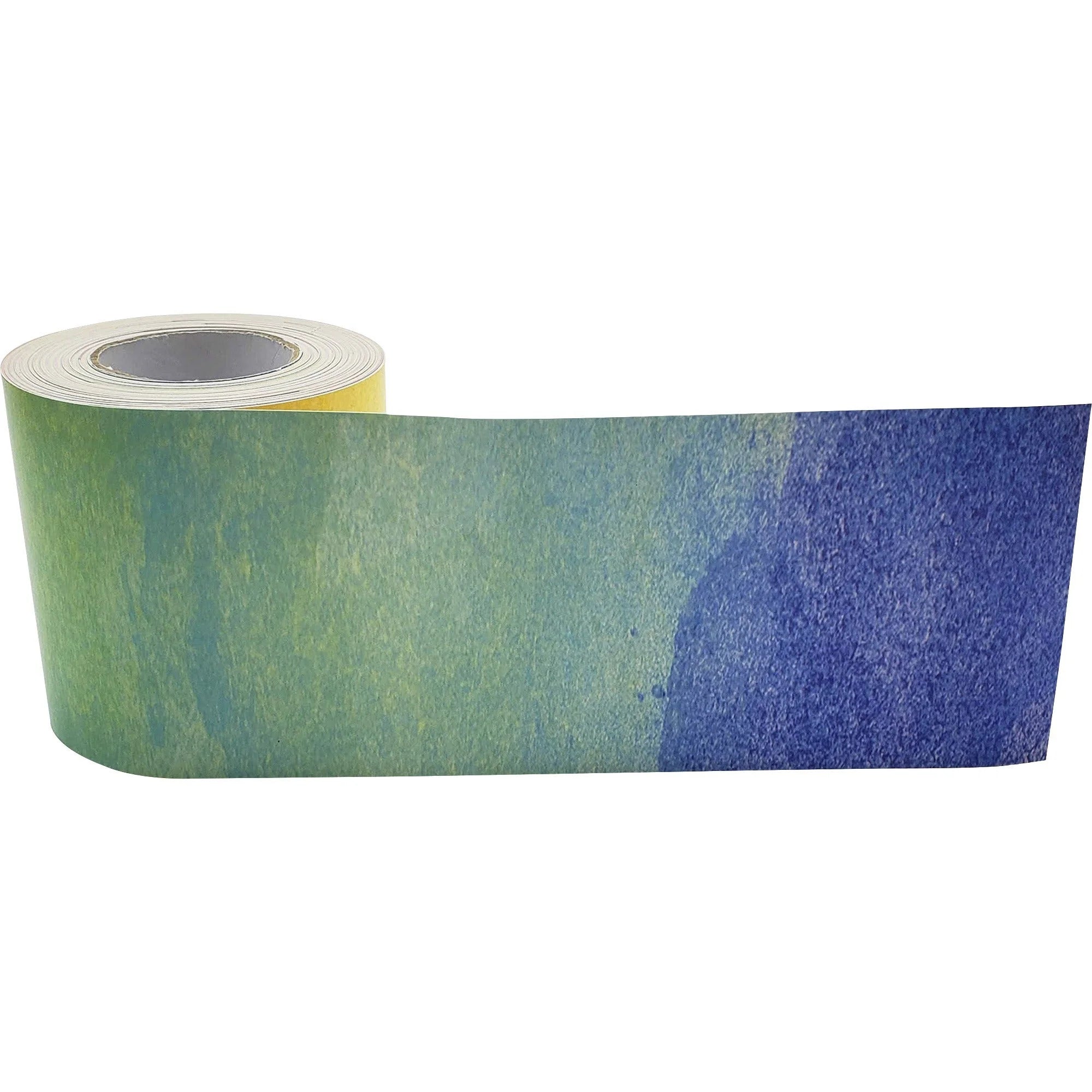 Teacher Created Resources Watercolor Border Trim - Sturdy & Colorful - 3’’ x 600’’ - 1 Roll - Bulletin Board Sets