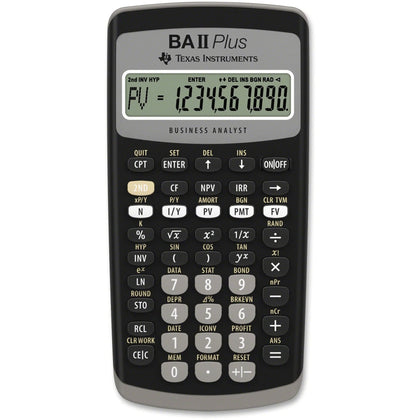 Texas Instruments BA-II Plus Advance Financial Calculator - Power OFF Memory Protection - Calculators
