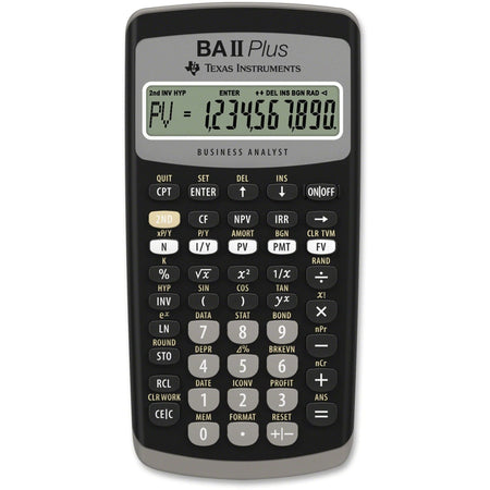 Texas Instruments BA-II Plus Advance Financial Calculator - Power OFF Memory Protection - Calculators