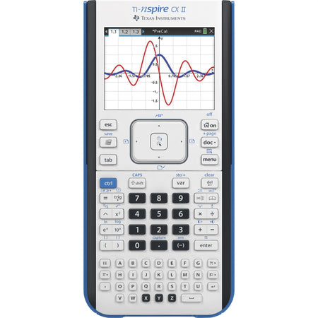 Texas Instruments Nspire CX II Graphing Calculator - Rechargeable - Gray - Calculators