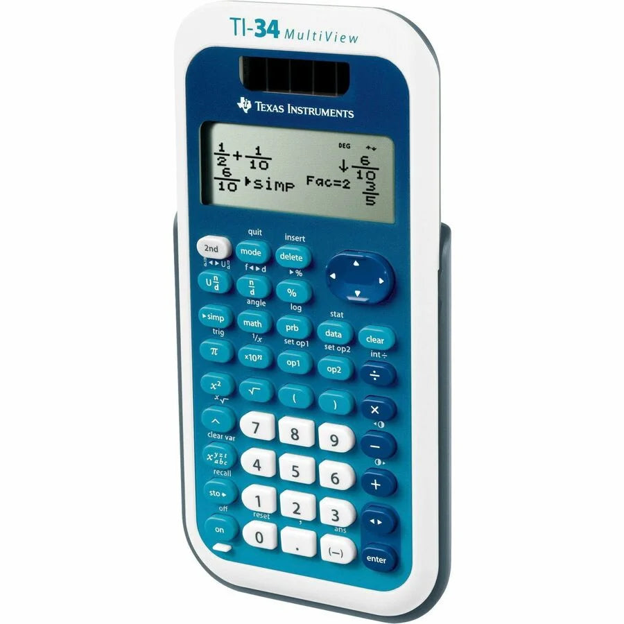 Texas Instruments TI-34 MultiView Scientific Calculator - Battery/Solar Powered - Calculators