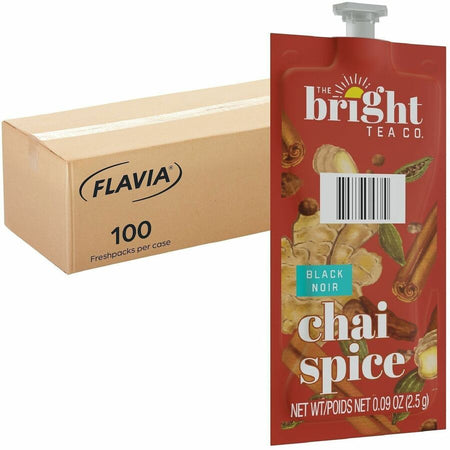 The Bright Tea Co. Chai Spice Black Freshpack - Compatible with Flavia Aroma Creation 300 600