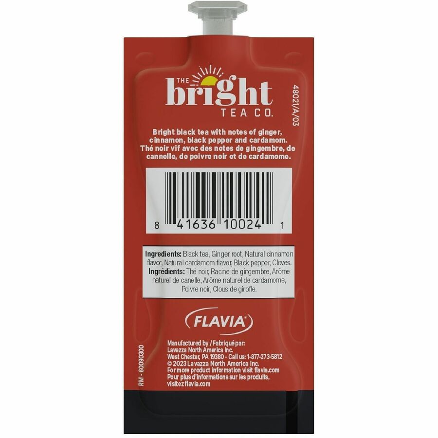 The Bright Tea Co. Chai Spice Black Freshpack - Compatible with Flavia Aroma Creation 300 600