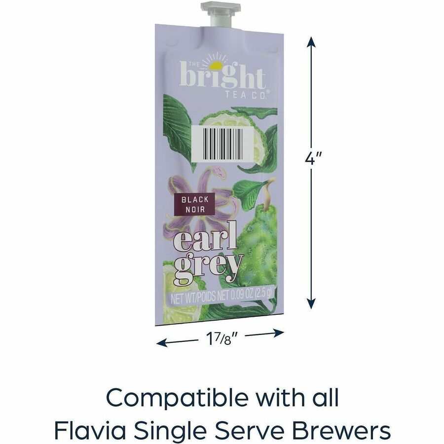 The Bright Tea Co. Earl Grey Black Freshpack - Compatible with Flavia Aroma Creation 300 600