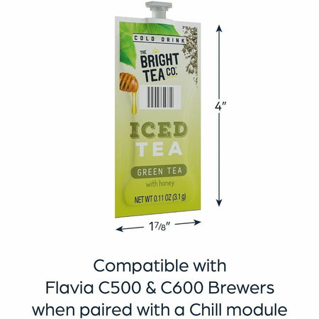 The Bright Tea Co. Iced with Honey Green Freshpack - Compatible Flavia Creation 300 Chill Refresh Module