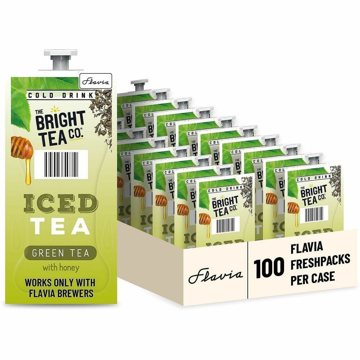 The Bright Tea Co. Iced with Honey Green Freshpack - Compatible Flavia Creation 300 Chill Refresh Module