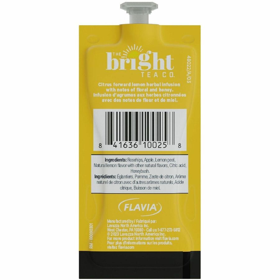 The Bright Tea Co. Lemon Herbal Freshpack - Compatible with Flavia Aroma Creation 300 600