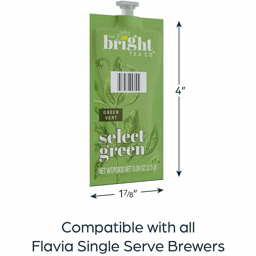 The Bright Tea Co. Select Green Freshpack - Compatible with Flavia Aroma Creation 300 600