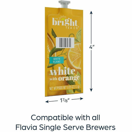 The Bright Tea Co. White with Orange Freshpack - Compatible Flavia Aroma Creation 300