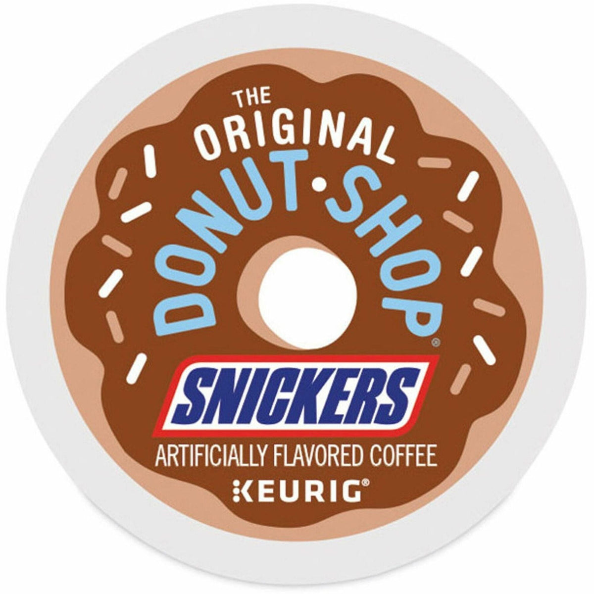 The Original Donut Shop K-Cup Snickers Coffee - Compatible with Keurig Brewer - Mild - Per Box - 24
