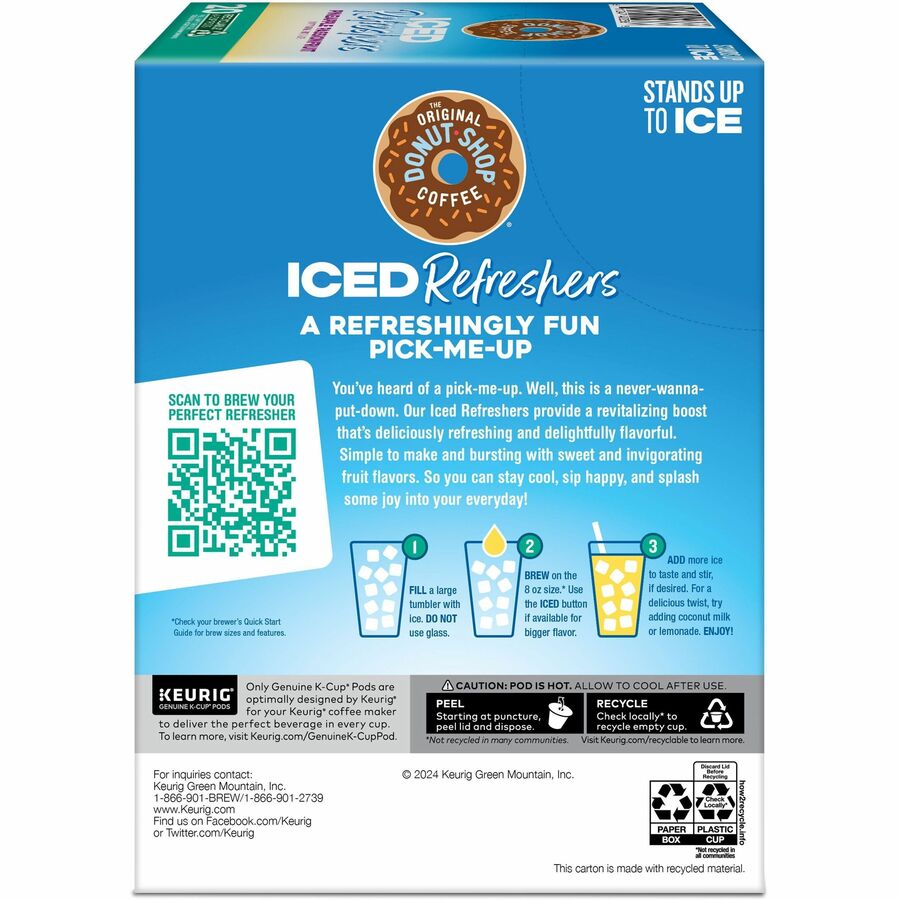The Original Donut Shop® Iced Refreshers - Pineapple Passionfruit - 20/Box - 4 / Carton - Coffee
