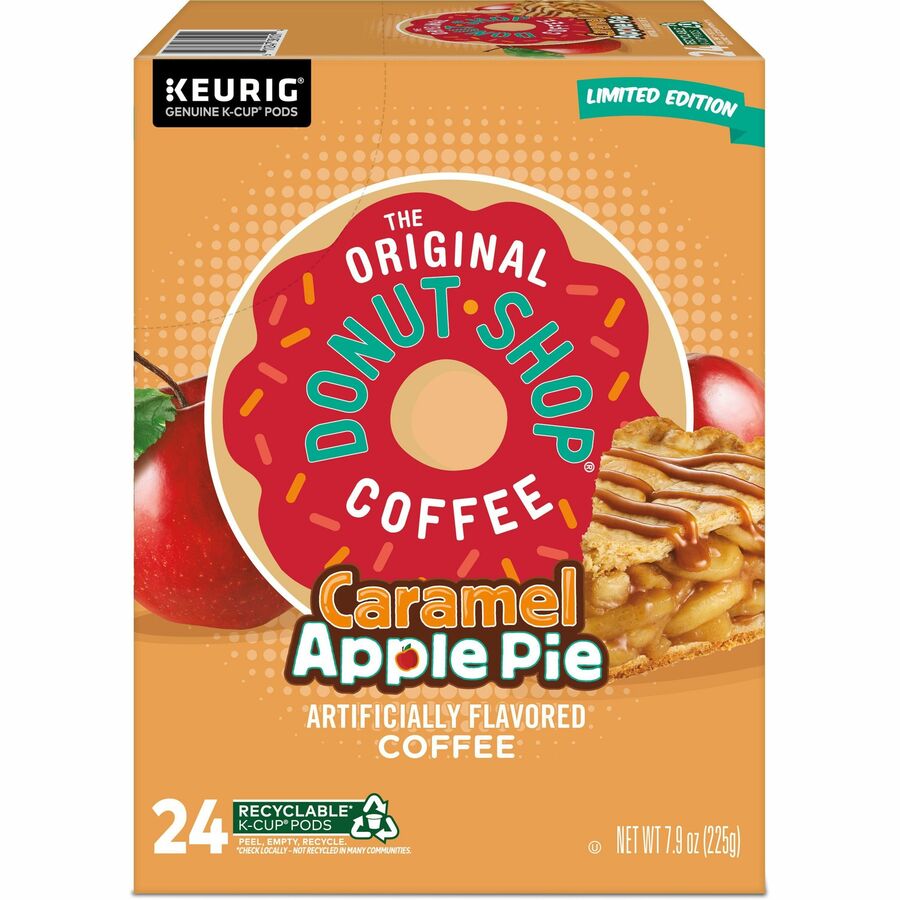 The Original Donut Shop® K-Cup Caramel Apple Pie Coffee - Compatible with Keurig Brewer - Light