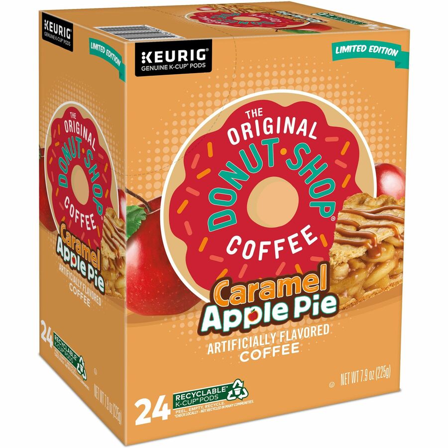 The Original Donut Shop® K-Cup Caramel Apple Pie Coffee - Compatible with Keurig Brewer - Light