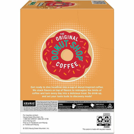 The Original Donut Shop® K-Cup Caramel Apple Pie Coffee - Compatible with Keurig Brewer - Light - Per Box - 24