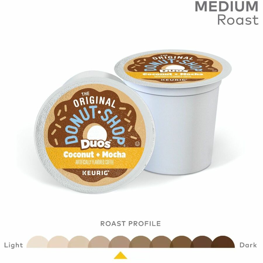 The Original Donut Shop® K-Cup Pod Coffee - Compatible with Keurig Brewer - Regular - Medium - Coconut Mocha