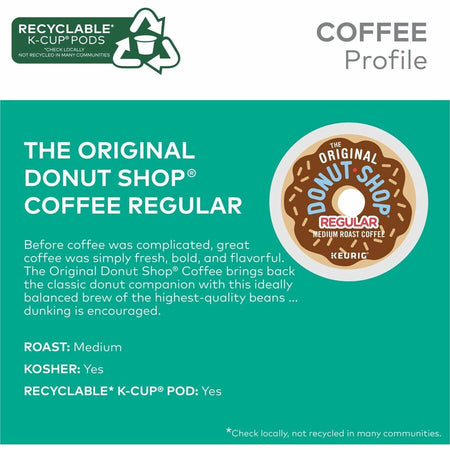 The Original Donut Shop® K-Cup Pod Regular Keurig Single-Serve Pods Medium Roast Coffee 24 Count