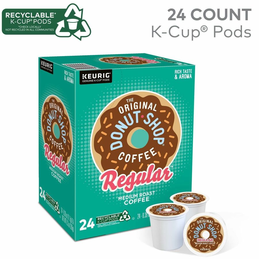 The Original Donut Shop® K-Cup Pod Regular Keurig Single-Serve Pods Medium Roast Coffee 24 Count
